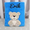 Personalisierte Babydecke 75x100 cm mit Namen & Datum – Produktbild-Vorschau 11