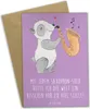Mr. & Mrs. Panda Beileidskarte Saxophon Magie - Produktbild-Vorschau 1