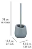 WENKO WC Garnitur Klo Toiletten Bürsten Halter BADI Grau Produktbild-Vorschau 4