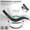 tillvex® Gartenliege Schwarz Relaxliege Sonnenliege Produktbild-Vorschau 3