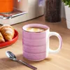 Tasses à café en faïence, vancasso Set de 6 tasses, 480ml Voir les images du produit 5