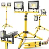 MASKO® LED Baustrahler mit Stativ 100W (2x50W) 6500K, Produktbild-Vorschau 1