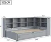 Merax Massivholzbett 90x190/180x190 cm mit Ausziehbett, Produktbild-Vorschau 6
