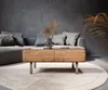DELIFE Couchtisch Anaya 100x50 cm Akazie Natur 2 Schubladen Produktbild-Vorschau 2