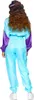 A person wearing a colorful jumpsuit from the back. Produktbild-Vorschau