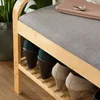 Lumaland Schuhregal aus Schickes Bambus-Design mit Sitzbank Produktbild-Vorschau 3