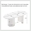 MODFU Table basse blanche Table de canapé Table irrégulière Voir les images du produit 4