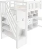 okwish Hochbett 90x200cm Funktionsbett mit Schreibtisch und Produktbild-Vorschau 7