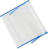 A transparent book cover with a blue edge, laid out diagonally. Produktbild-Vorschau