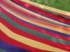 Verk Hamaka houpací síť 200 x 150 cm silné červené pruhy Náhled obrázku produktu 2