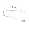 Wandlampe Wandleuchte Sollux Kinkiet Sigma weiß 42x15 cm Produktbild-Vorschau 5