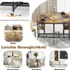 COSTWAY 3-delige eethoekset, inklapbare eettafel met 2 Productafbeelding-voorbeeld 5