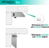 2 Stück LED Unterbauleuchte Küche schwenkbar 58cm Aluminium Produktbild-Vorschau 4