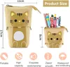 Penál, pouzdro na tužky, školní potřeby penál dívka kočka Náhled obrázku produktu 2