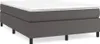vidaXL Box spring bed frame grey 140x200 cm Imitace kůže Náhled obrázku produktu 1