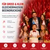 Lametta Vorhang rot - 200 x 100 cm - Glitzervorhang für Produktbild-Vorschau 5