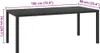 vidaXL Zahradní stůl černý 185x90x74 cm Hliník a WPC Náhled obrázku produktu 4