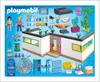 A Playmobil guest bungalow playset with figures and accessories, laid out on a white background. Podgląd zdjęcia produktu