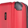 A close-up view of a red suitcase. Produktbild-Vorschau