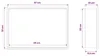 vidaXL Box doccia bianco 45 x 30 x 9,5 cm acciaio Anteprima dell’immagine prodotto 8