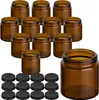 gouveo 12er Set Cremetiegel 120 ml aus Braunglas mit Produktbild-Vorschau 1