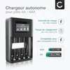 CELLONIC Chargeur de piles AA AAA USB avec 4 Slots Chargeur Voir les images du produit 2