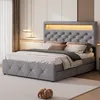 MODFU Polsterbett Funktionelles 140x200 cm mit Ausziehbarem Produktbild-Vorschau 2