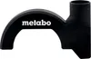 A black Metabo dust extraction hood clip is shown against a white background. Produktbild-Vorschau