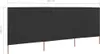 vidaXL 3-dielna vetrovka 400 x 160 cm antracitová Náhľad obrázku produktu 5