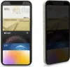 Two iPhones are shown side-by-side, displaying different screens. The left iPhone shows a wallet app with various cards, while the right iPhone shows a privacy screen effect. Podgląd zdjęcia produktu