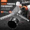 A person is using a powerful drilling machine to create a hole in a dark surface, with sparks flying. Anteprima dell’immagine prodotto