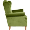 Ohrensessel Katria Bezug Samtvelours Buche natur / oliv Produktbild-Vorschau 2