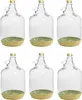 6 X 5L Glasballon mit ECO Korb/Weinballon Glas Flasche Produktbild-Vorschau 1