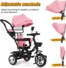 tricycle 4 en 1 pour bébé Tricycle enfant guidon vélo bébé Voir les images du produit 4