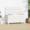 vidaXL Gartentruhe Weiß 108x42,5x54 cm Massivholz Kiefer -  Produktbild-Vorschau 11