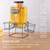 Navaris Getränkespender 5 Liter aus Glas mit Getränkehalter Produktbild-Vorschau 3