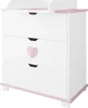 ZEE HEART Set Dětský Nábytek Bílý Postýlka 120x60 cm se Náhled obrázku produktu 5
