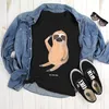 Mr. & Mrs. Panda Tshirt Faultier Vogel - Schwarz - Produktbild-Vorschau 2