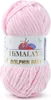 A ball of pink yarn with a label. Podgląd zdjęcia produktu