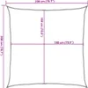 vidaXL Sonnensegel HDPE Quadratisch 2 x 2 m Creme Produktbild-Vorschau 7