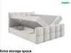 MEBLINI Boxspringbett mit Bettkasten - Gepolstert Produktbild-Vorschau 3