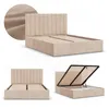 Elegantes Polsterbett POLLA 140x200 mit großem Bettkasten & Produktbild-Vorschau 1