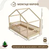 Cama infantil Crazy Pine de 90x200 cm – Cama para niños Vista previa de la imagen del producto 2