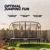 Premium-Trampolin mit Sicherheitsnetz – rechteckig – 213 x Produktbild-Vorschau 5