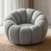 MENZZO Fauteuil tournant design coquillage Arielina Tissu Voir les images du produit 3