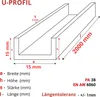 GAL-INDUSTRIAL | Profilo in alluminio forma di C - Anteprima dell’immagine prodotto 2