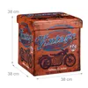Składany stołek z pokrywą, rd9050, Vintage Podgląd zdjęcia produktu 4