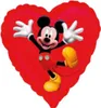 Mickey Mouse Herz Folienballon Mickey Party 45cm Produktbild-Vorschau 1