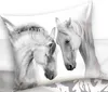 Weiße Wildpferde - Bettwäsche-Set mit Pferde-motiv, 135x200 Produktbild-Vorschau 2