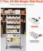 SucceBuy Stojanový regál s 24 stohovateľnými boxmi, regál s Náhľad obrázku produktu 2